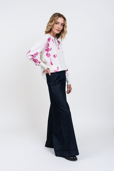PULL POP FANTASY avorio e fucsia