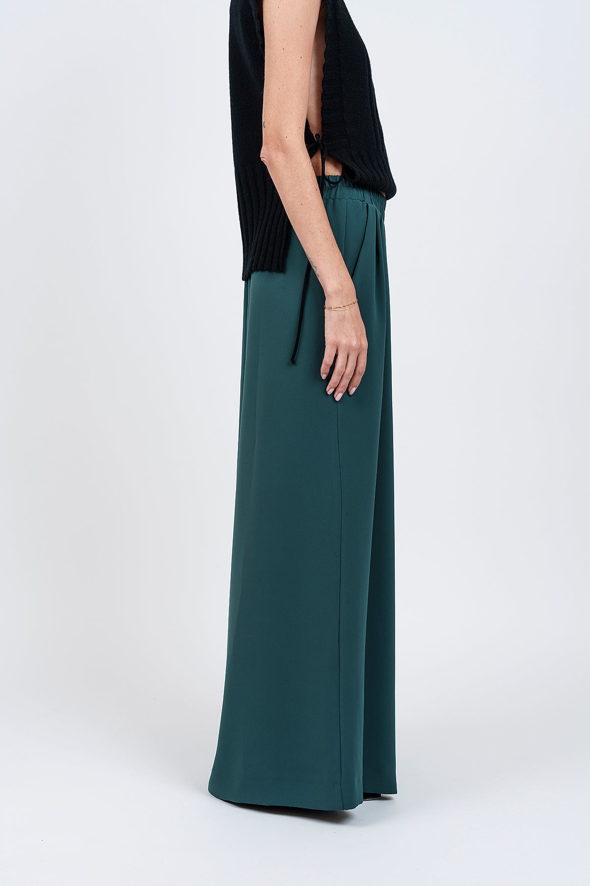 WIDE TROUSERS - green 