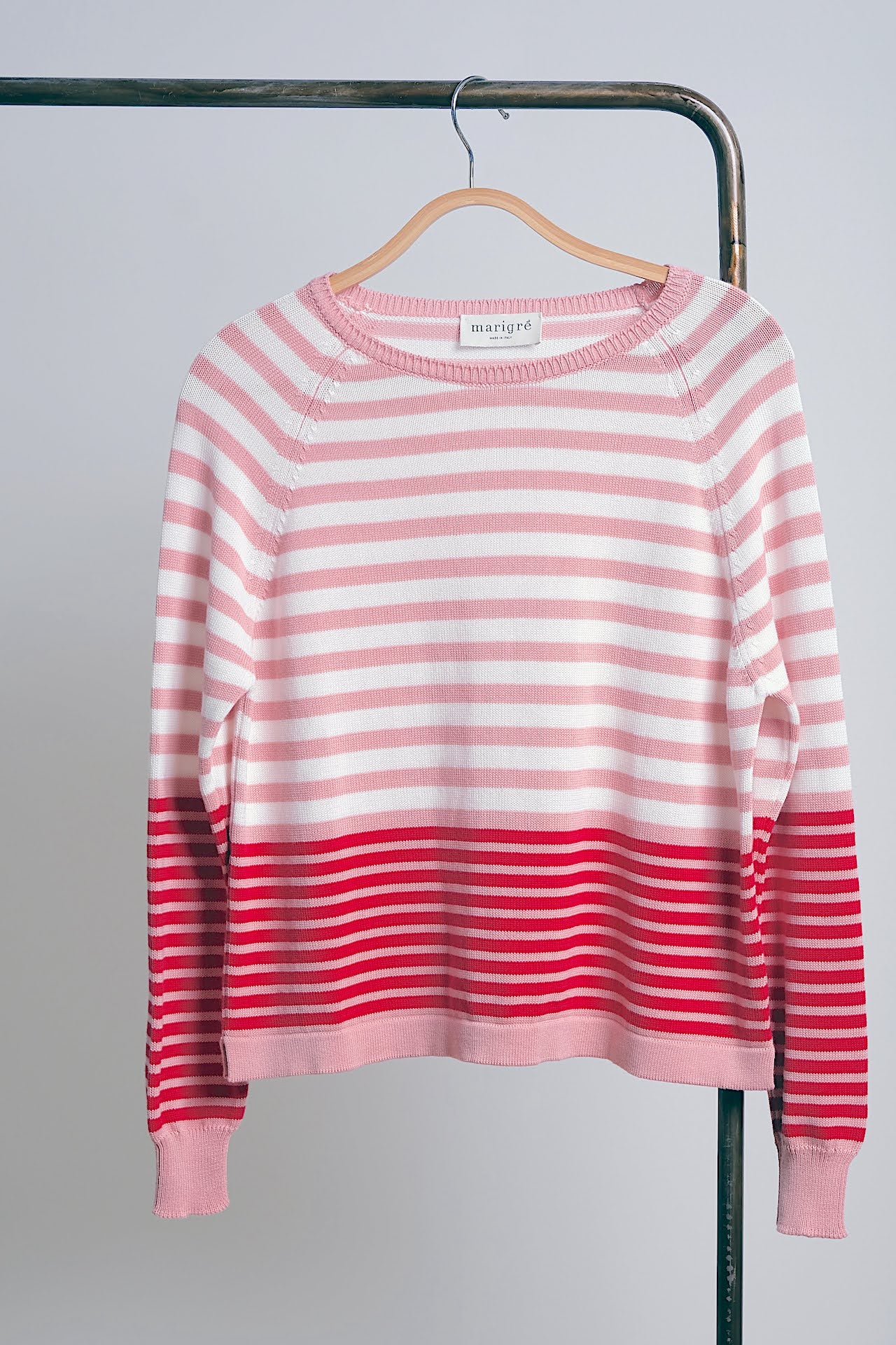 MAGLIA PLEIADI - rosa, avorio e rosso