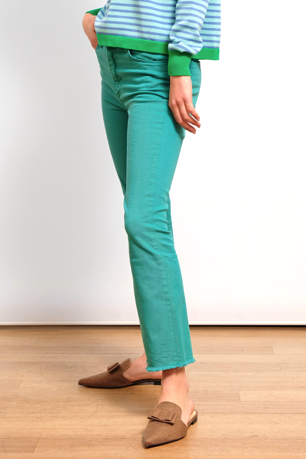 CAMILLA TROUSERS - sea green