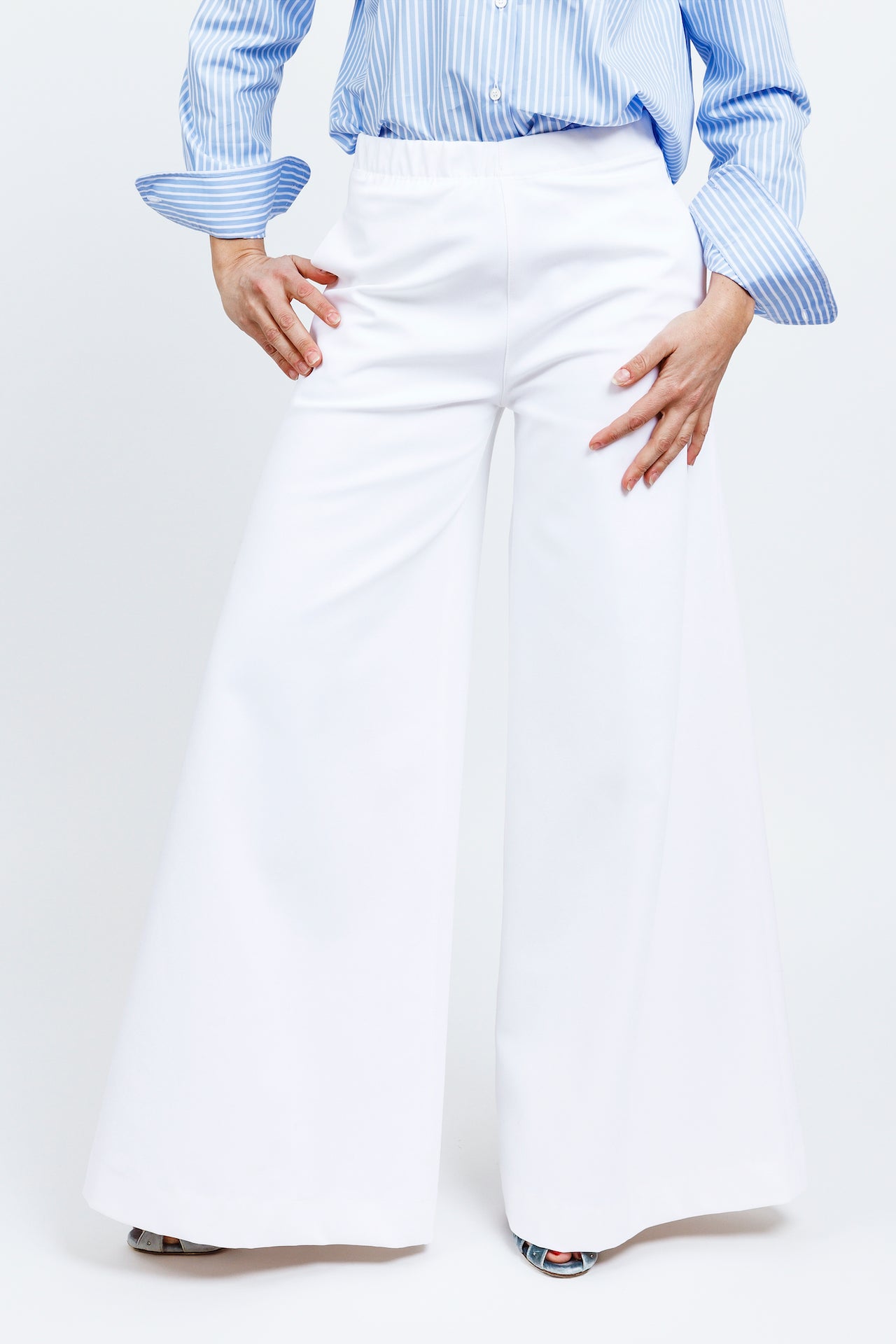 PANTALONE ELETTRA - Cotone bianco