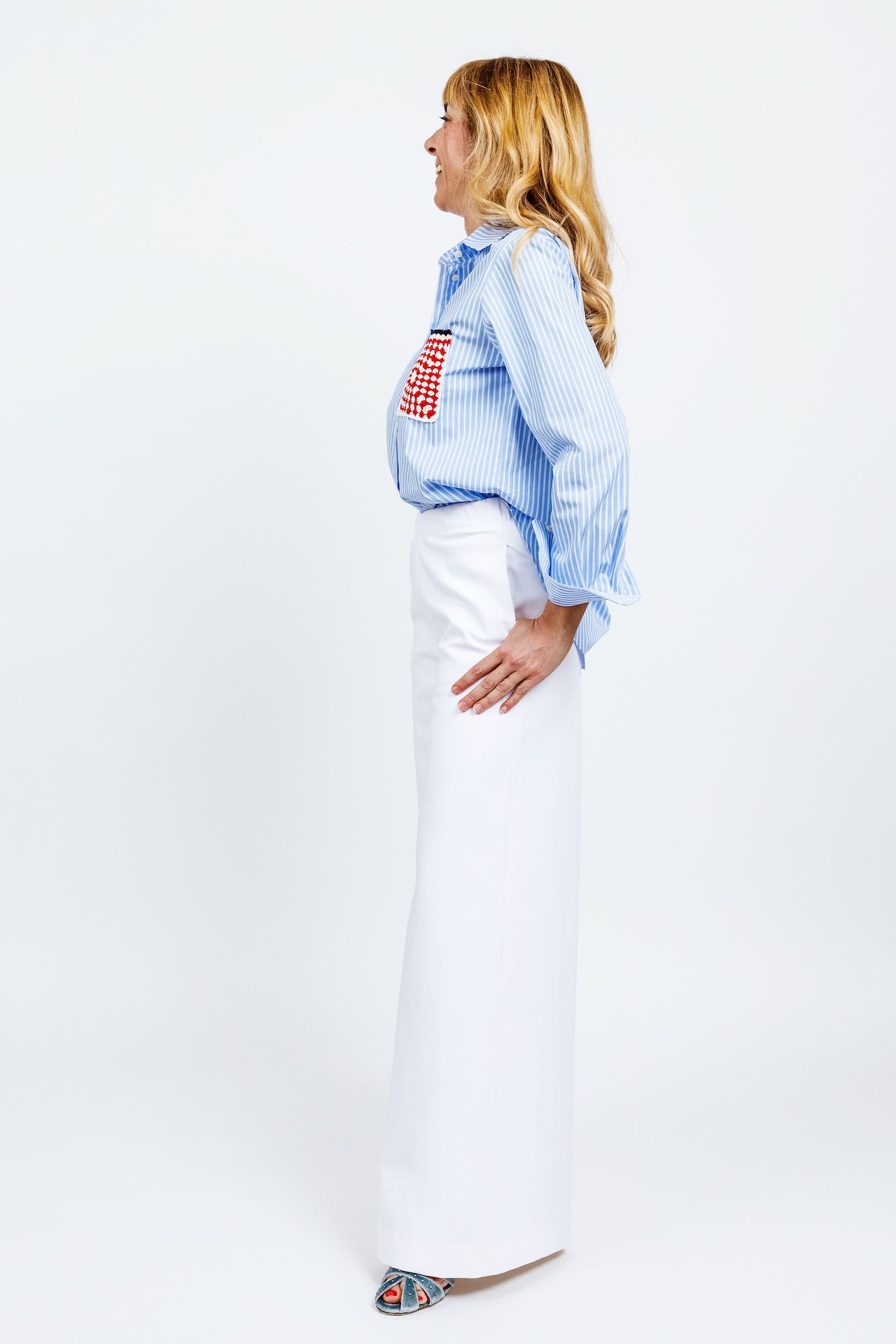 PANTALONE ELETTRA - Cotone bianco