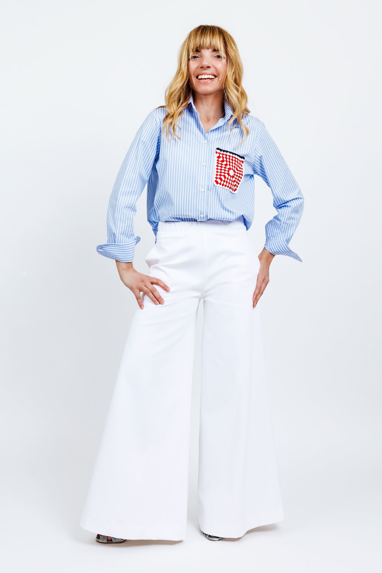 PANTALONE ELETTRA - Cotone bianco