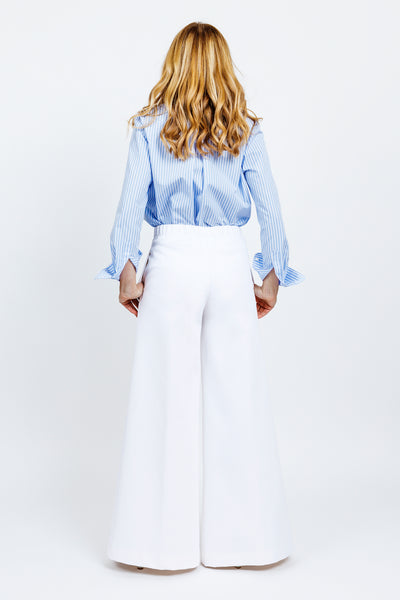 PANTALONE ELETTRA - Cotone bianco