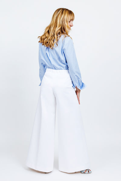PANTALONE ELETTRA - Cotone bianco