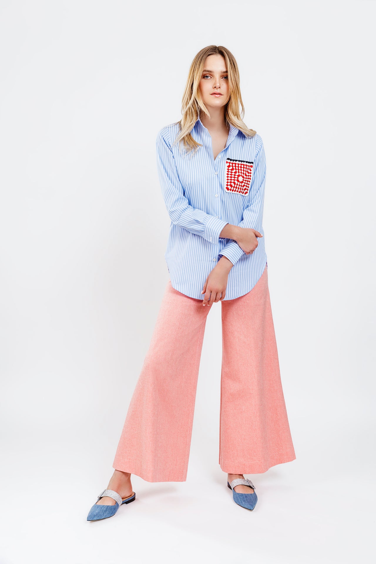 MIRA SHIRT - Striped cotton