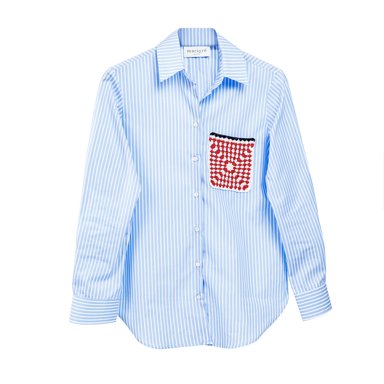 MIRA SHIRT - Striped cotton
