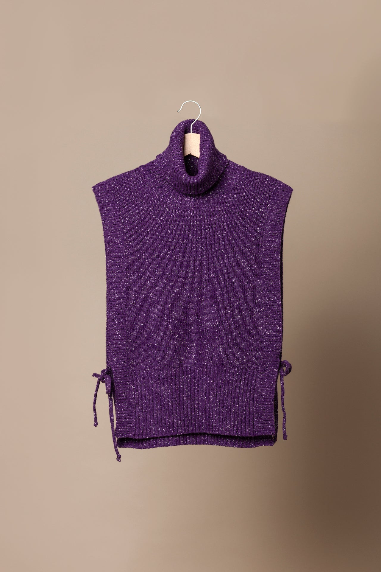 TURTLENECK FRONT  IN CASHMERE AND LUREX